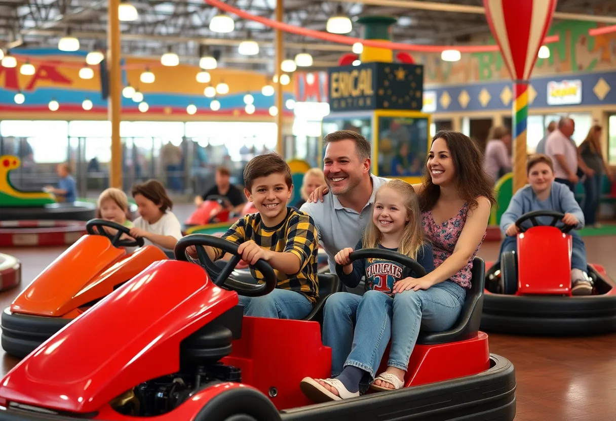 Families enjoying final day at Mountasia and Malibu Fun Centers