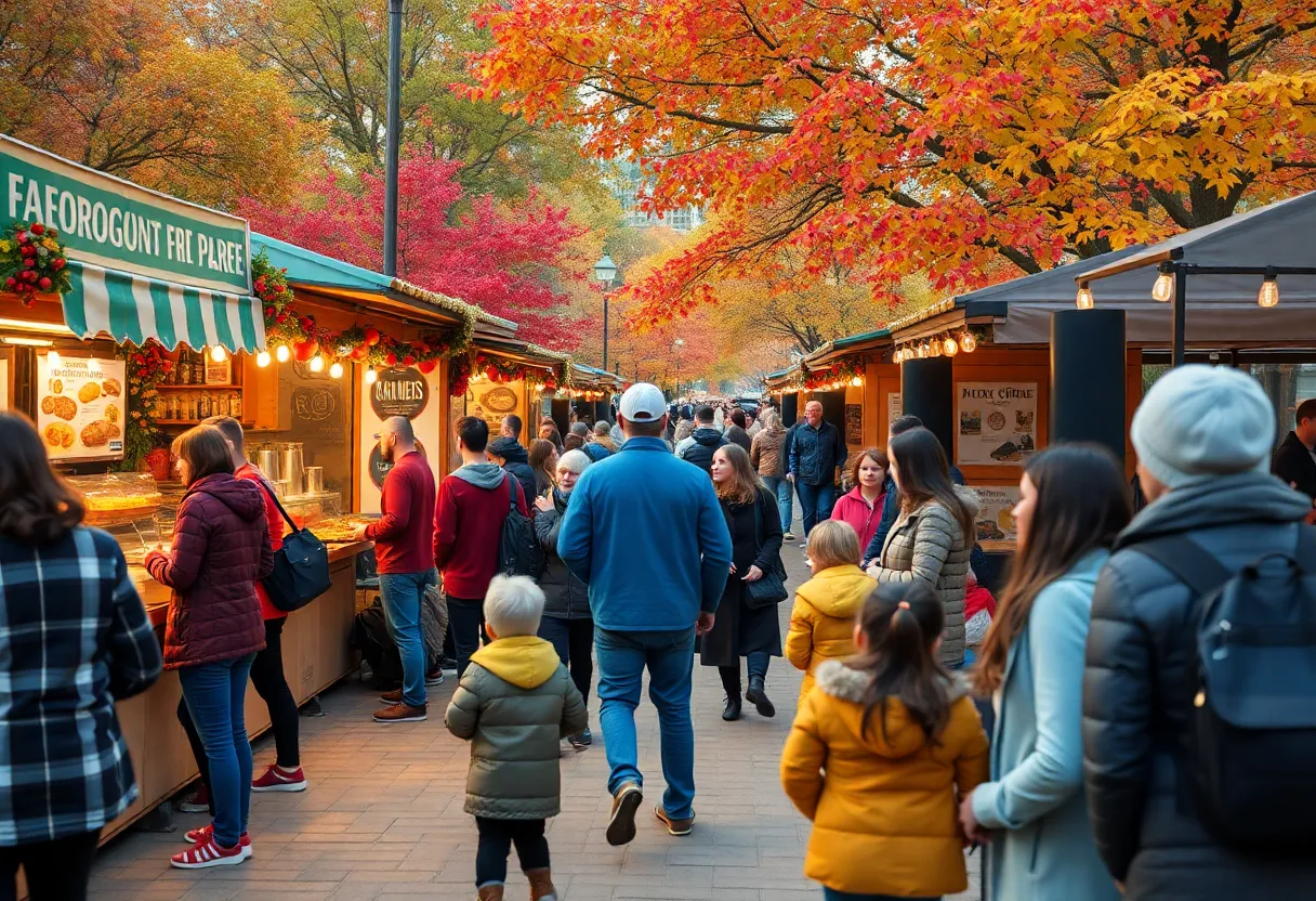 Families enjoying festivals in Georgia during October
