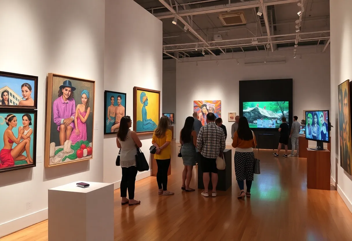 Artworks from the OJALA exhibition celebrating Latin Heritage Month