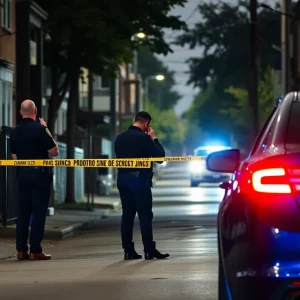 Police investigating a shooting scene in Southwest Atlanta