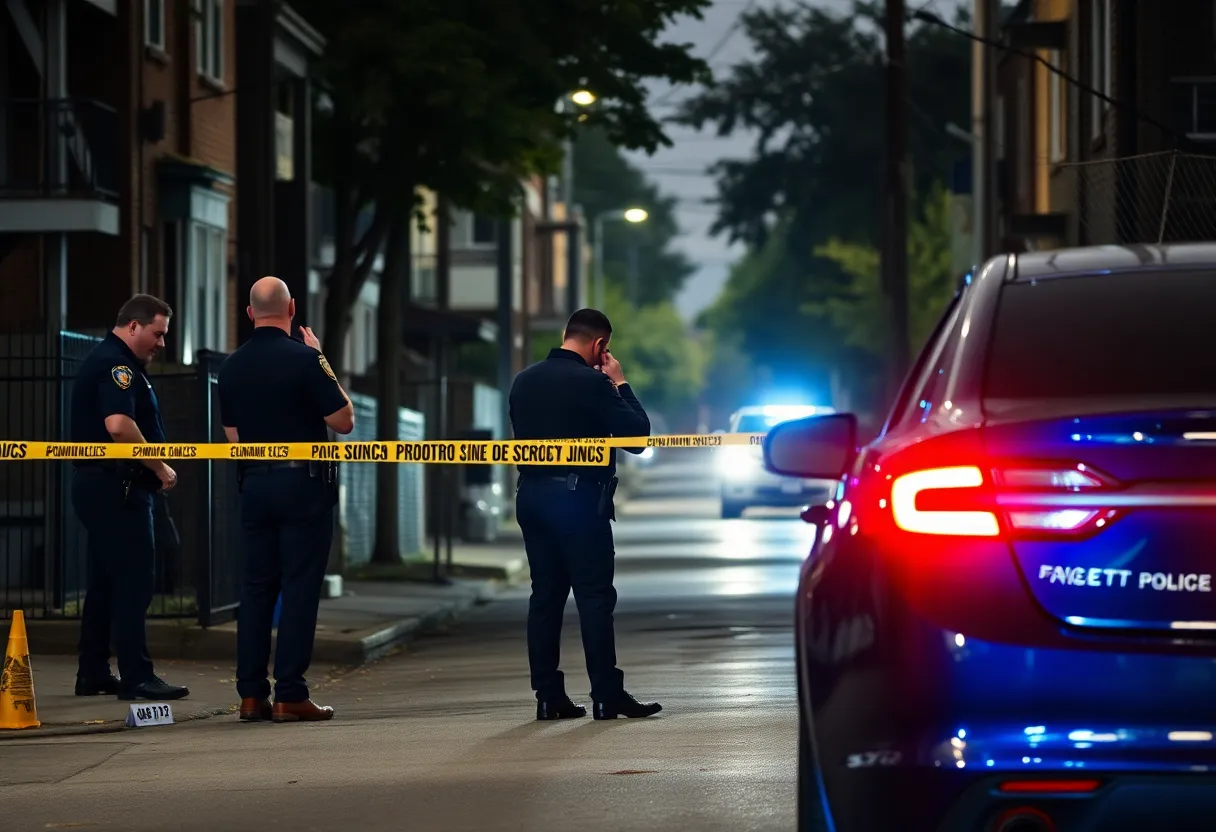 Police investigating a shooting scene in Southwest Atlanta