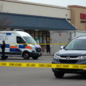 Police investigating a shooting incident at a grocery store in Atlanta.