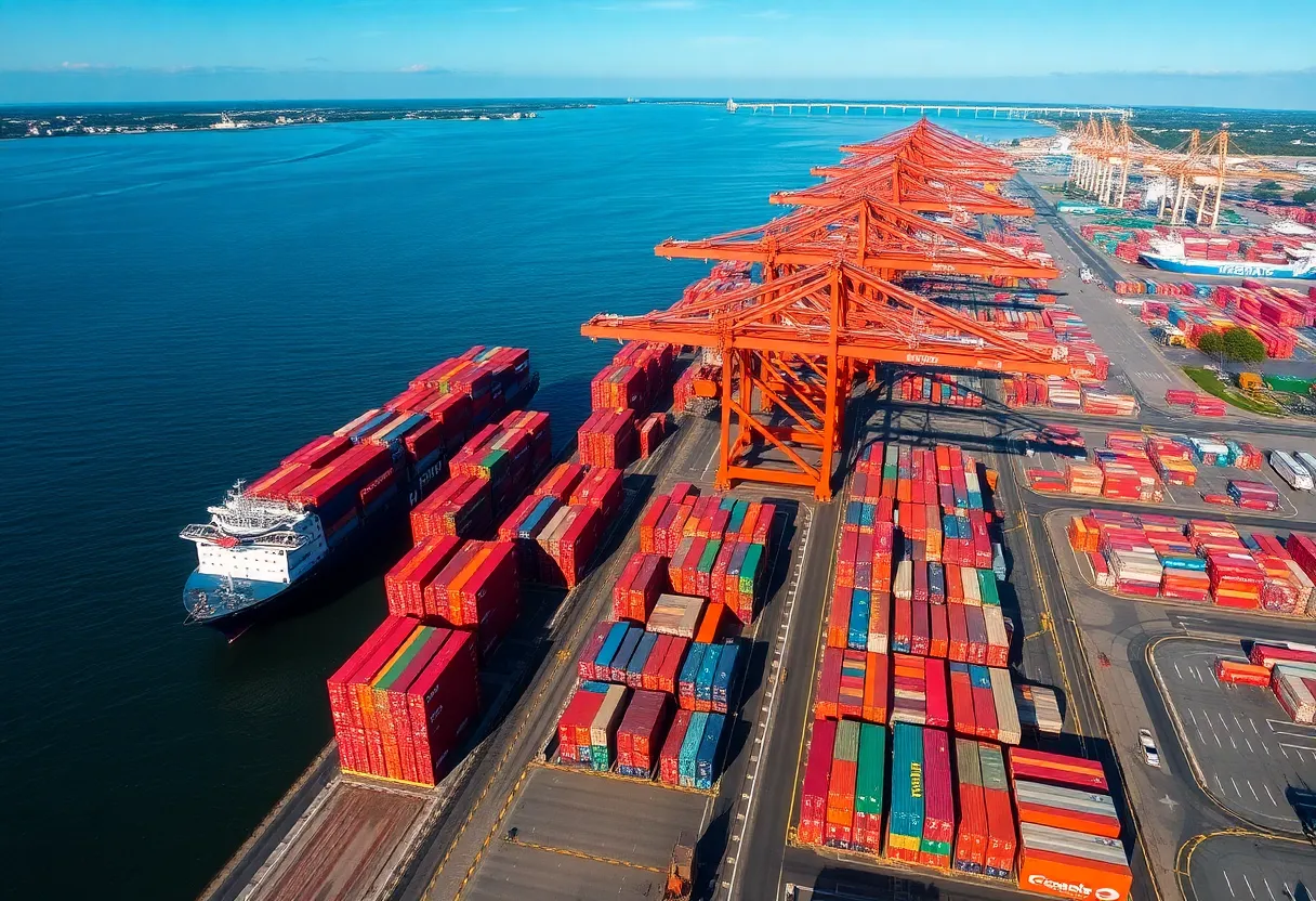 Efficient cargo shipping at the Port of Savannah