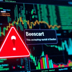 Illustration of a data breach alert on a sales software platform