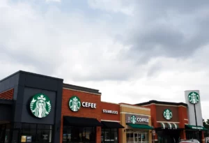 Starbucks coffee shop storefronts in Atlanta