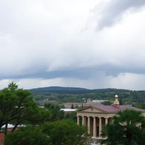 Rainy day in Athens, Georgia
