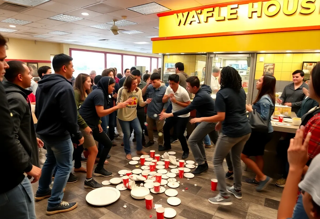 Teenagers involved in a brawl at a Cobb County Waffle House