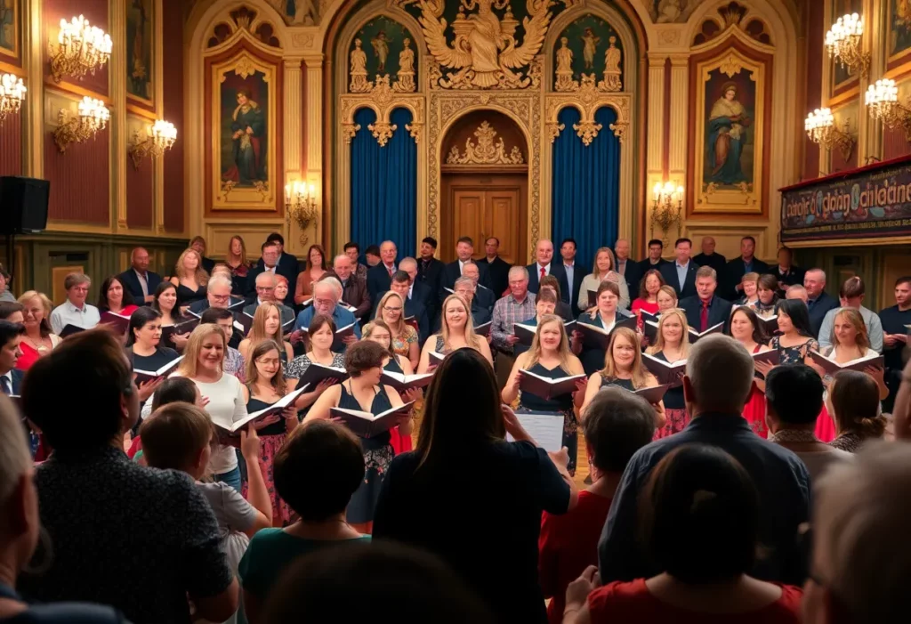 Community choirs performing at the AJFF Gala Concert