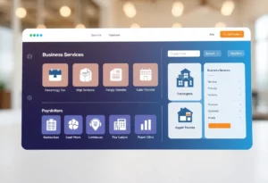 Screenshot of ATL BIZ online business platform interface