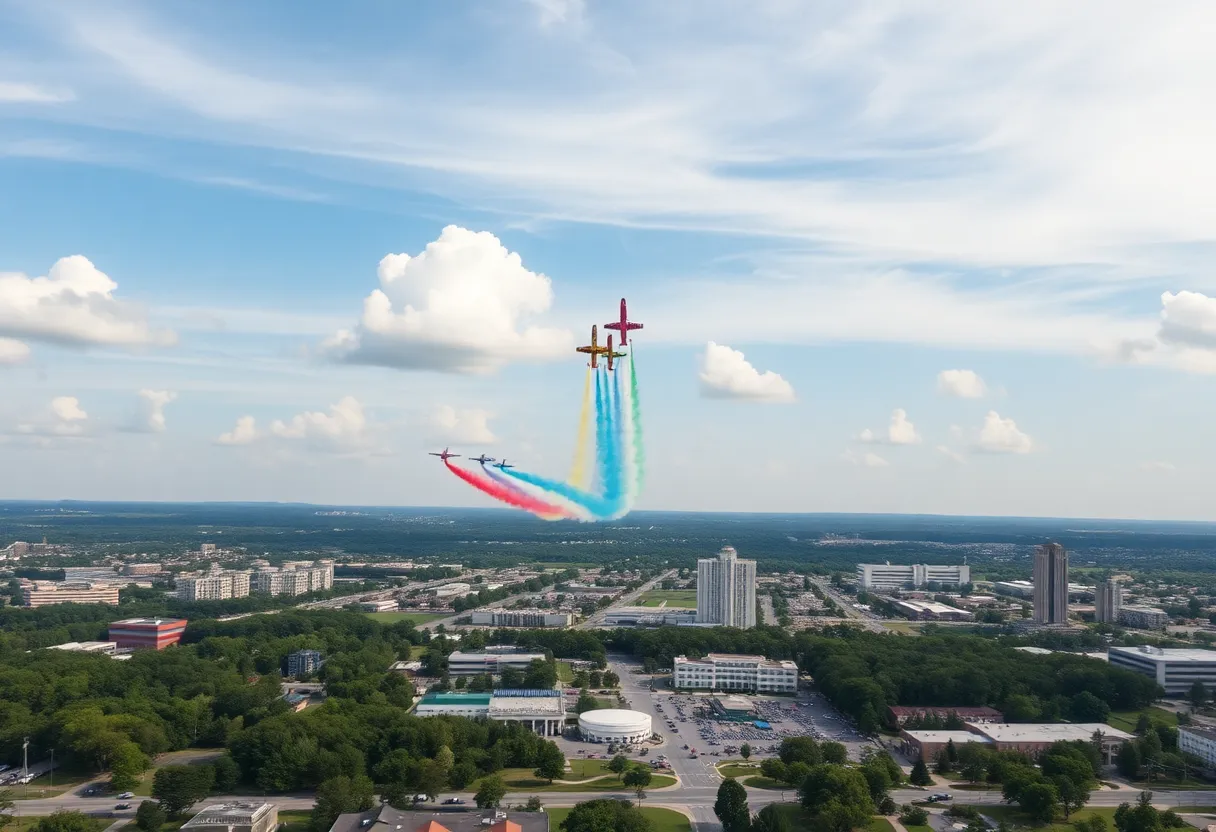 Aerial show at Atlanta Air Dot Show in Peachtree City