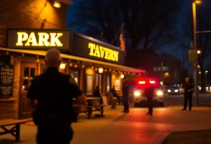 Police activity at Park Tavern after assault incident