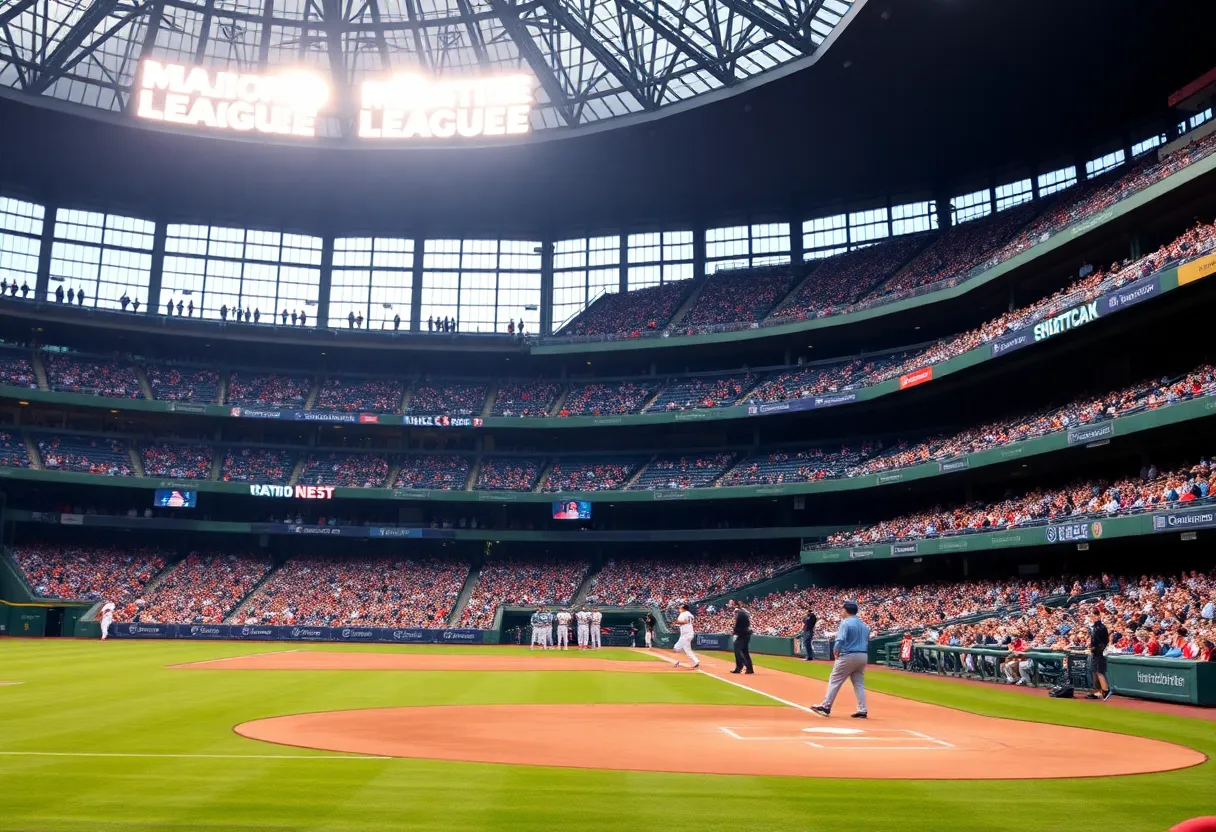 Fans at Atlanta baseball stadium during offseason planning.