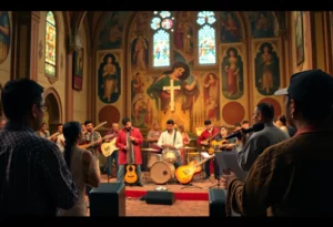 Musicians of the Atlanta Concert Band performing at Temple Emanu-El
