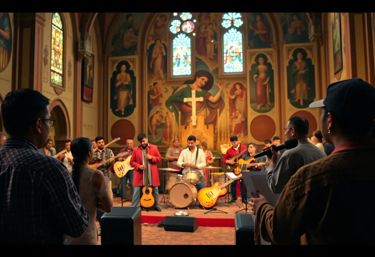 Musicians of the Atlanta Concert Band performing at Temple Emanu-El