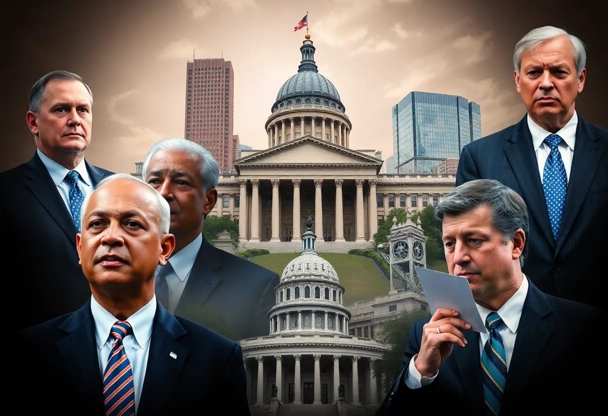 Visual representation of corruption investigations in Atlanta government.