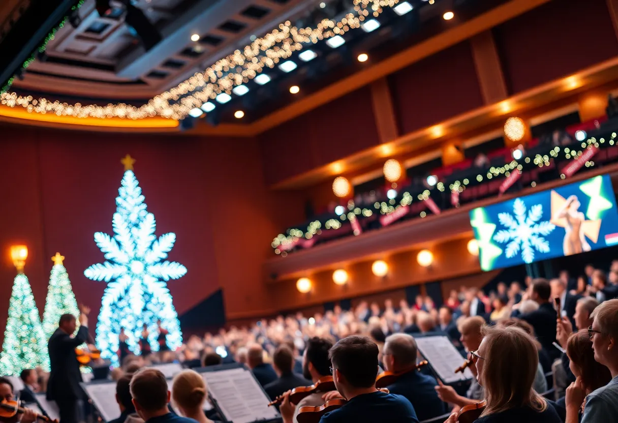 Audience enjoying a holiday concert at Atlanta Symphony Orchestra