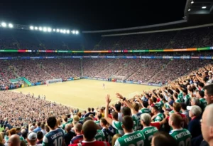 Fans at Atlanta United Stadium