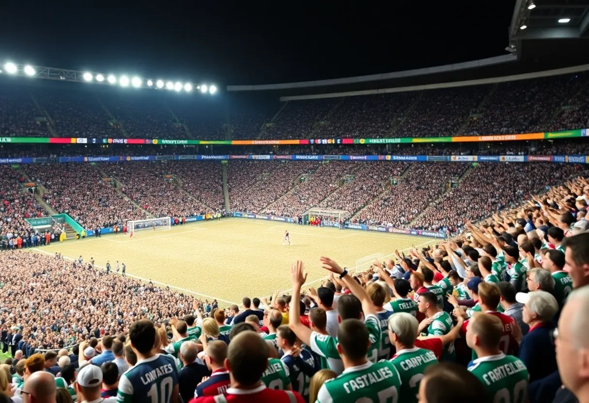 Fans at Atlanta United Stadium