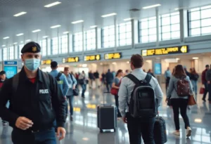 Security presence at Hartsfield-Jackson airport after a shooting threat.