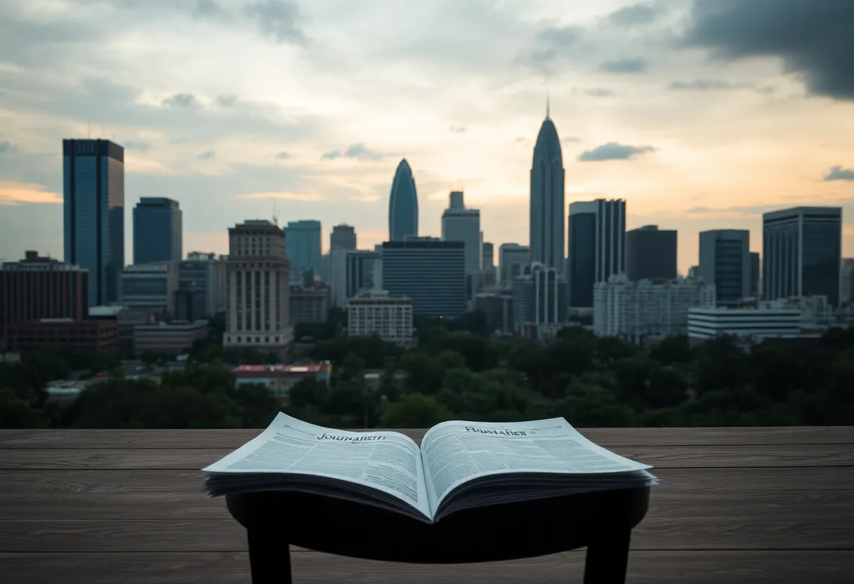 City skyline of Atlanta symbolizing community and transparency