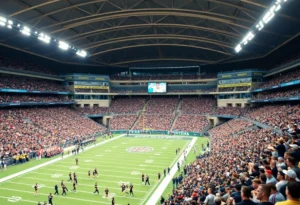 Auburn vs Baylor football game at Mercedes-Benz Stadium