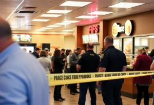 Police investigating a shooting at Burger King