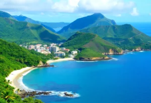Lush landscape and beaches of Dominica, a winter getaway.