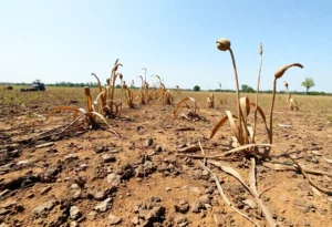 Parched earth in Metro Atlanta due to drought conditions