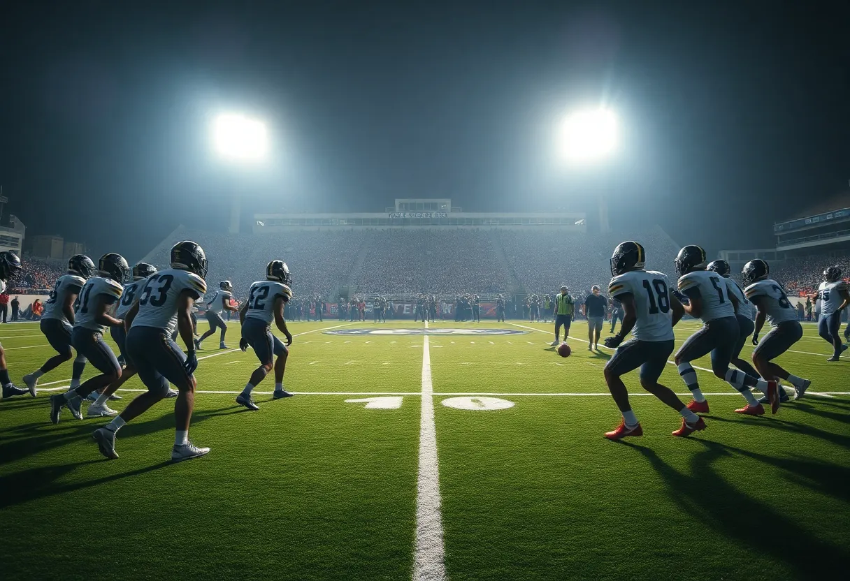Atlanta Falcons practicing before their game against the San Francisco 49ers