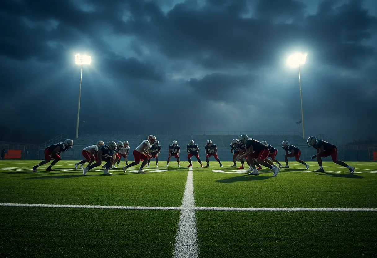 Atlanta Falcons preparing for a football game against the San Francisco 49ers
