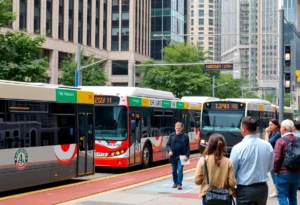 Citizens discussing transportation in Atlanta