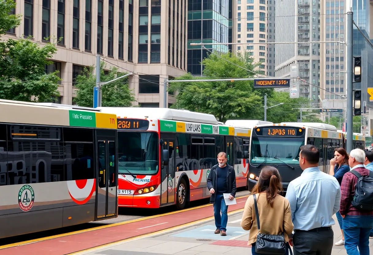 Citizens discussing transportation in Atlanta