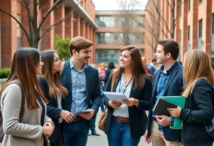 Students on the Georgia Southern University Campus