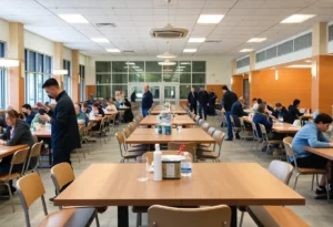 Georgia Tech West Village Dining Hall scene