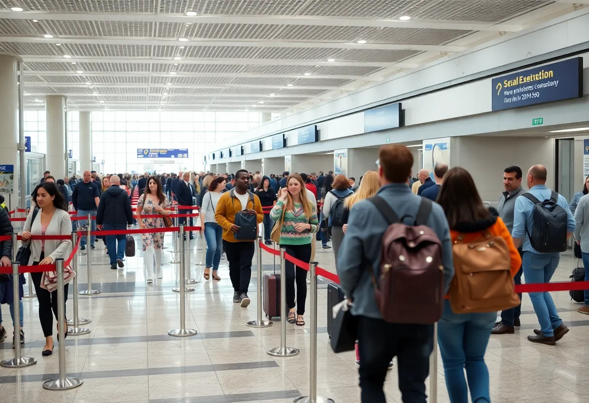 Travelers at Hartsfield-Jackson Atlanta Airport