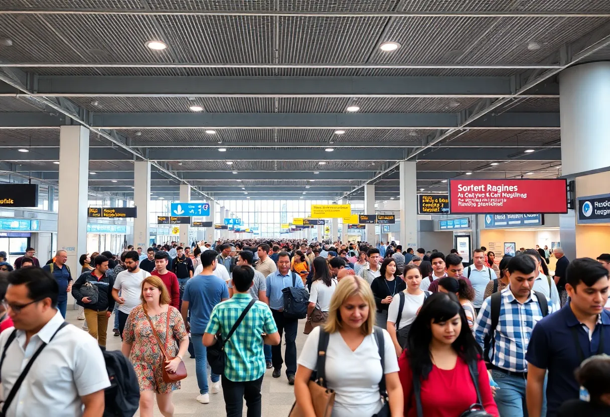 Busy terminal at Hartsfield-Jackson Atlanta International Airport