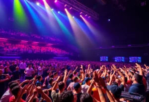 Crowd enjoying a hip-hop concert in Atlanta