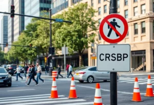 Scene of a hit-and-run incident at a busy intersection in Brookhaven, GA