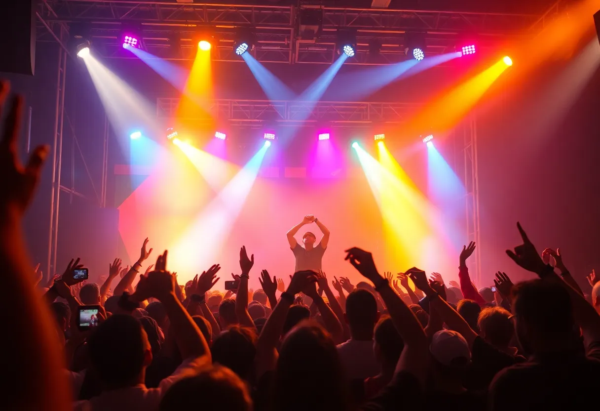 Ice Cube performing at State Farm Arena during the Truth to Power Tour