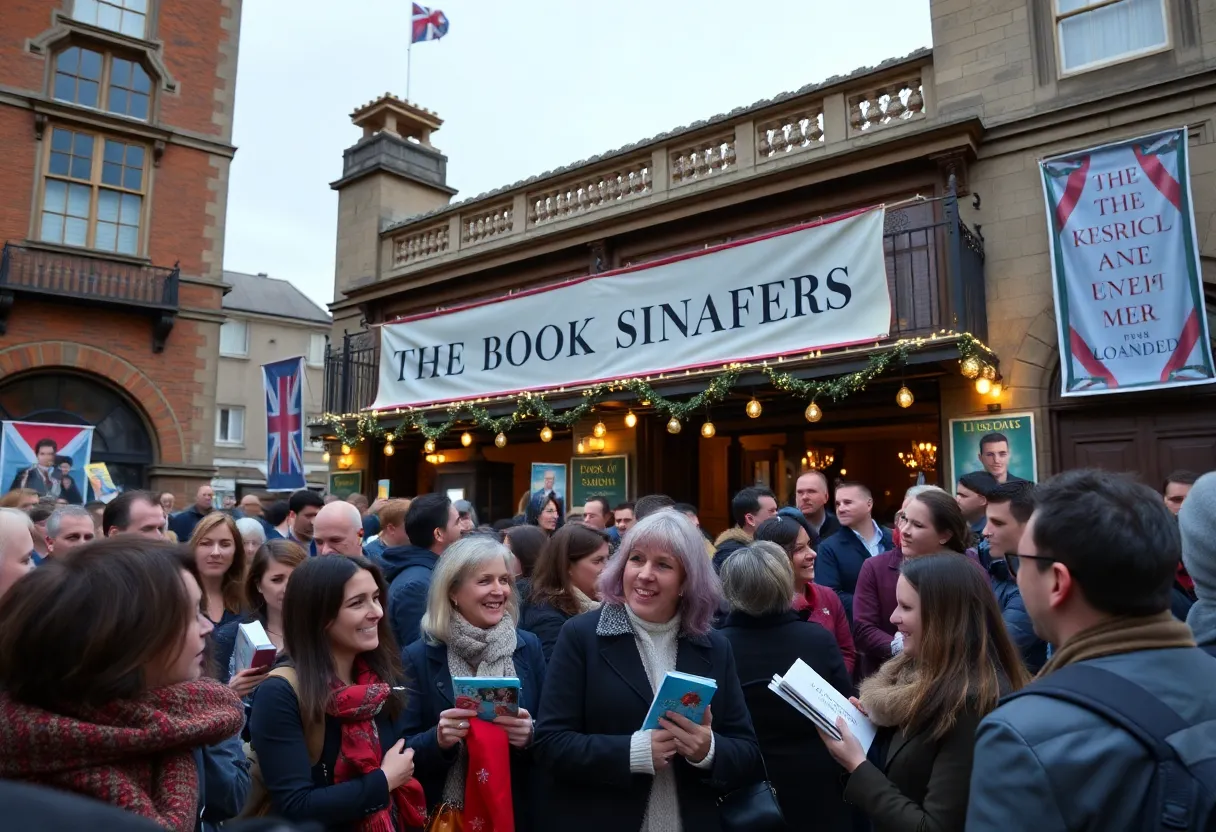 Crowd gathered for Kamala Harris book signing event in Atlanta