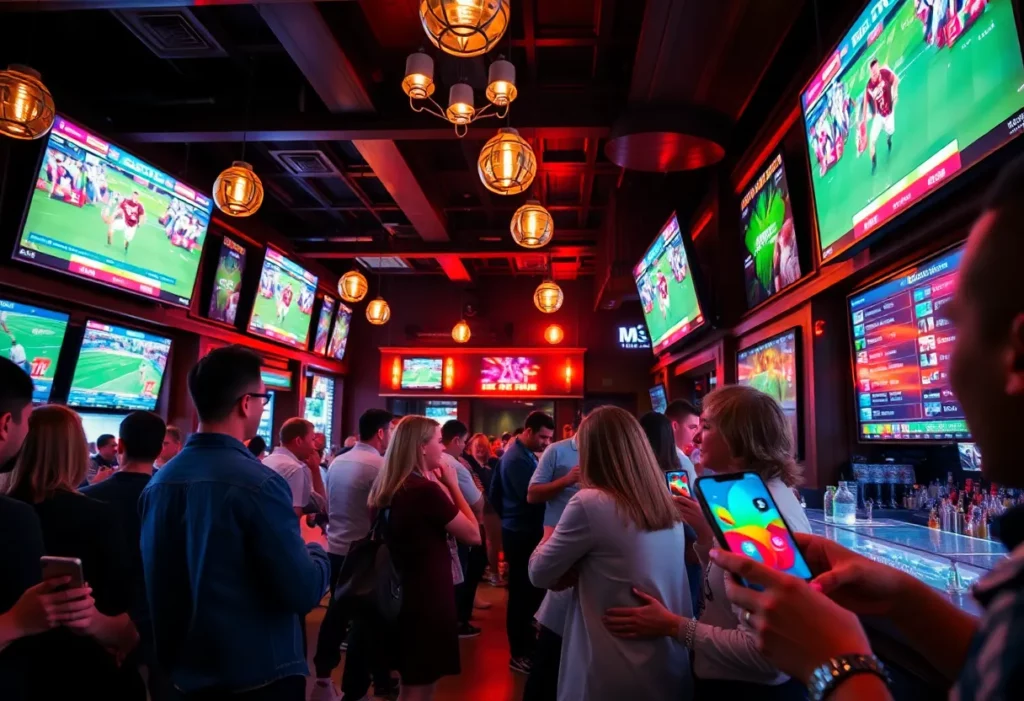 People enjoying sports betting in Kentucky
