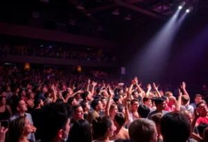 Crowd at a Lil Tecca concert