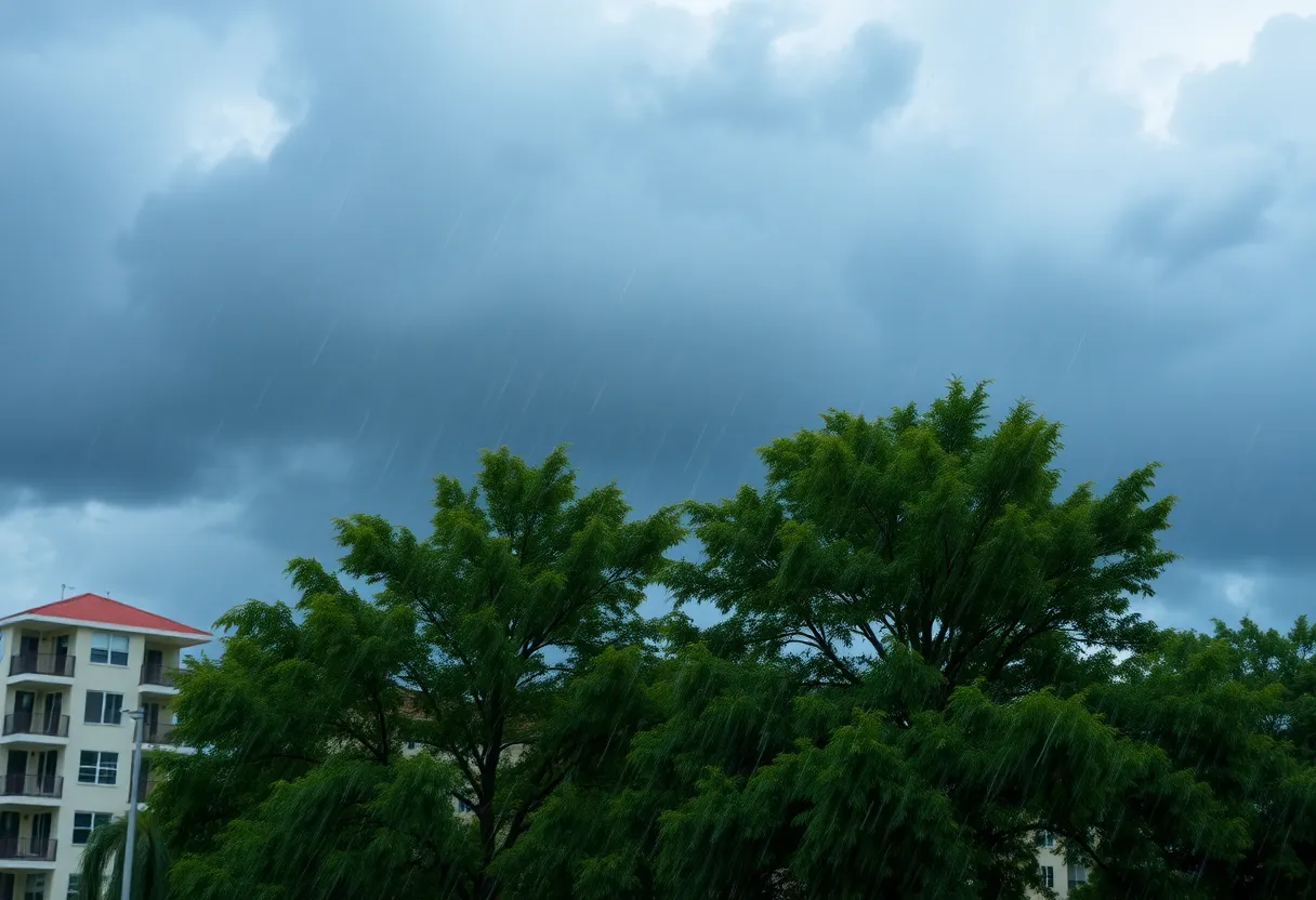 Rainy weather in North Georgia