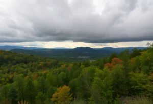 Scenic view of North Georgia landscape under cloudy skies
