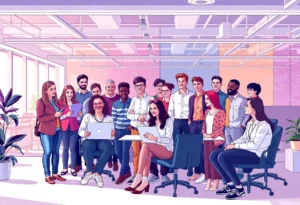 Fintech entrepreneurs collaborating at the Pinnacle Atlanta Innovation Accelerator