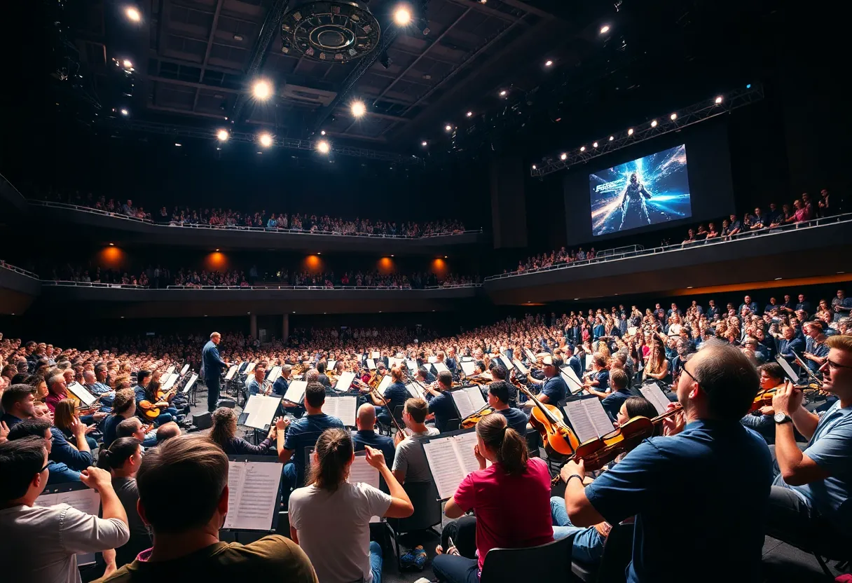 Audience at PlayStation Concert enjoying game music