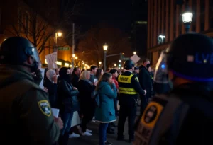 Police scene investigating a homicide in Atlanta