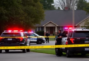 Law enforcement during a standoff in Atlanta