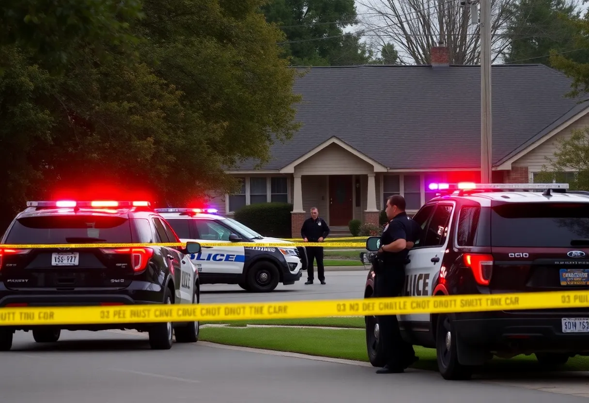 Law enforcement during a standoff in Atlanta