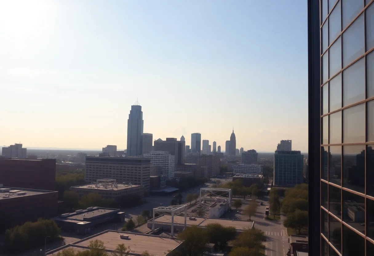 Scenic view of a warm sunny day in Atlanta, Georgia